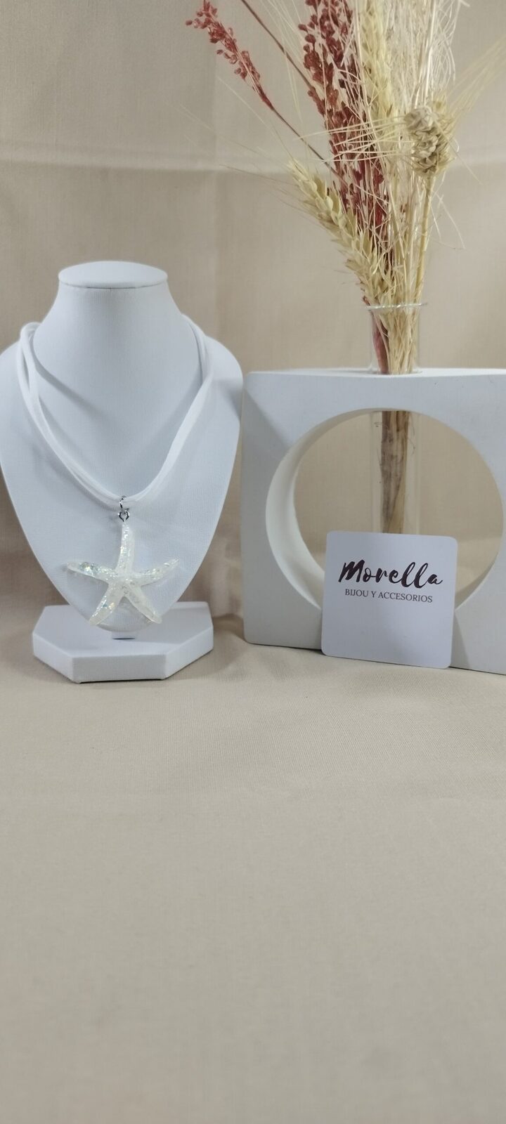 Cordón doble y estrella de mar transparente