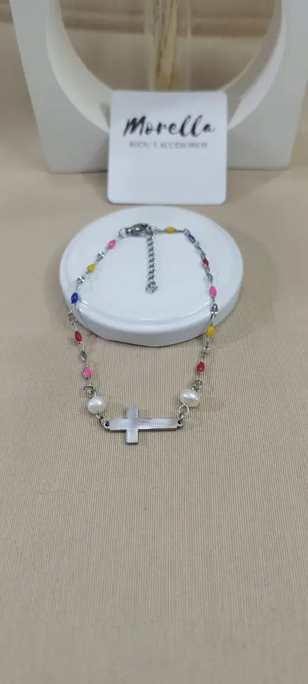Pulsera dije cruz
