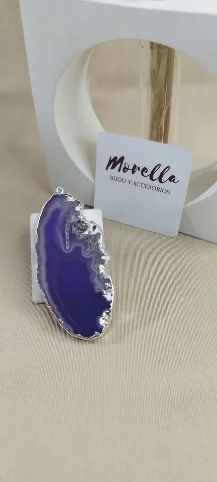 Dije en ágata violeta