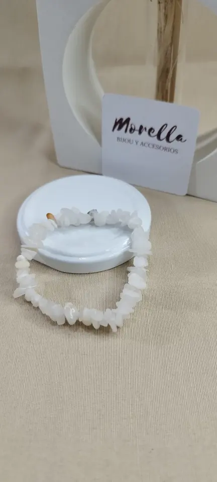 Pulsera en cuarzo blanco