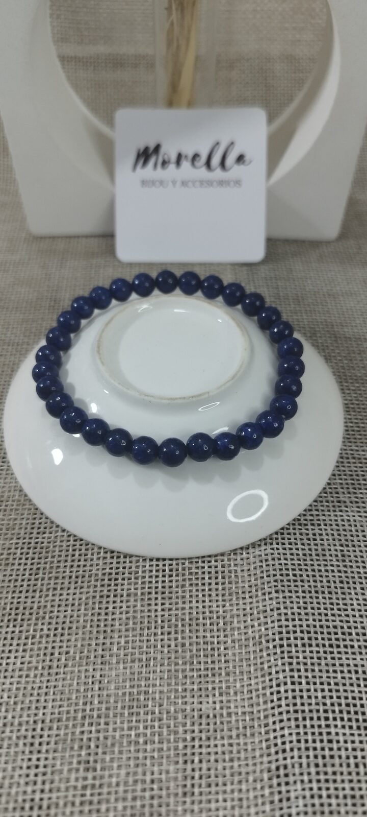 Pulsera 4 mm en piedra lapislázuli