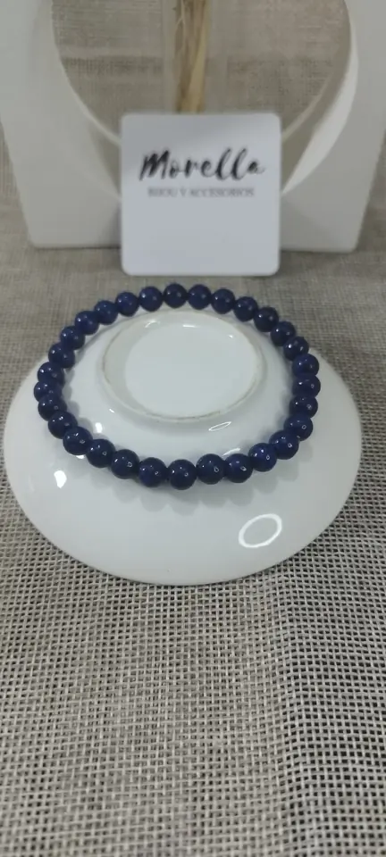 Pulsera 4 mm en piedra lapislázuli