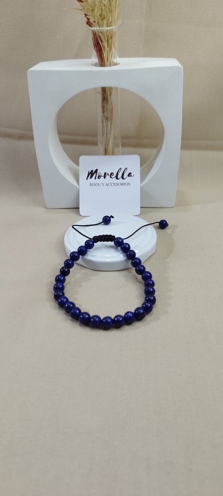 Pulsera 6 mm lapislázuli