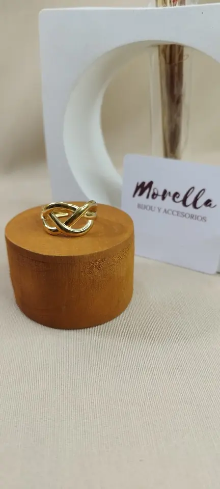 Anillo ajustable infinito (Dorado)