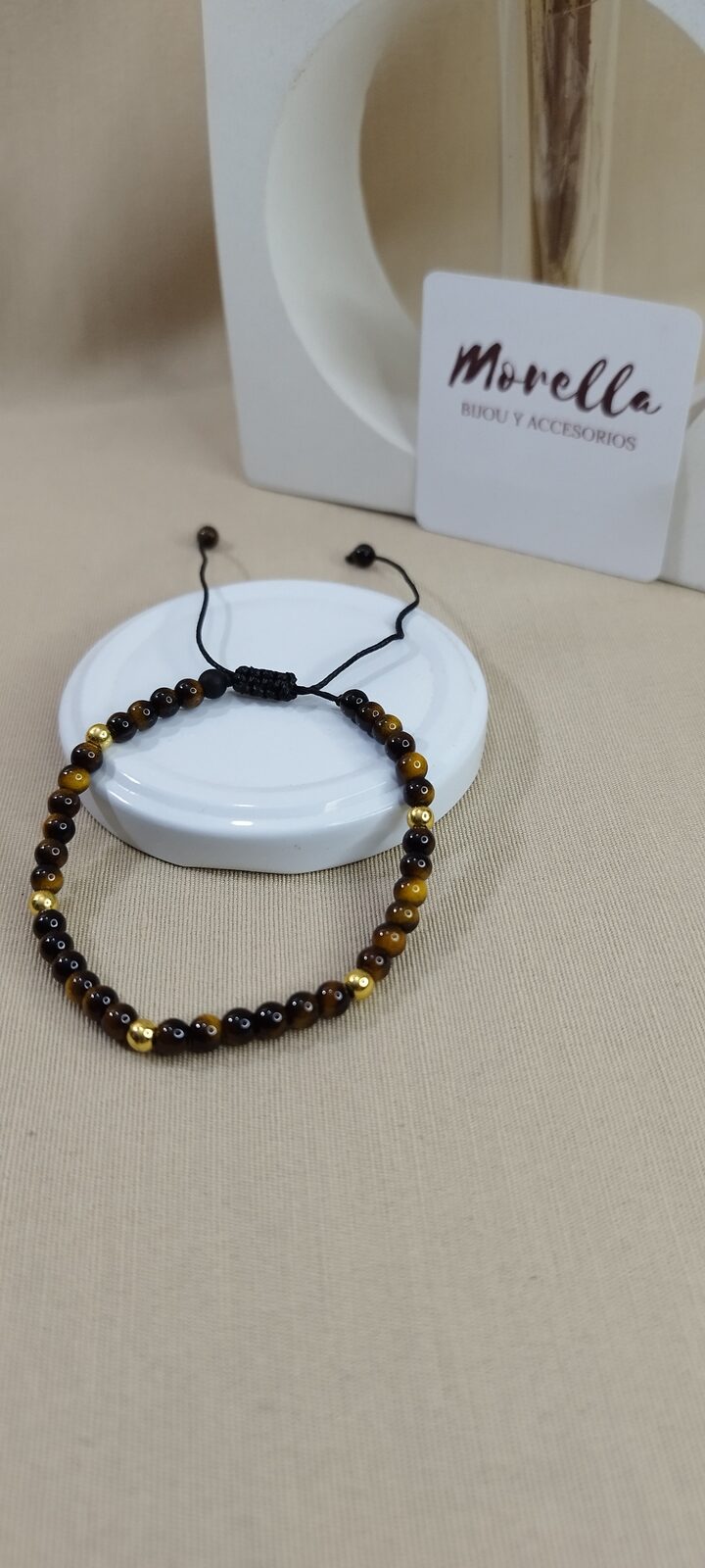 Pulsera 4 mm ojo de tigre