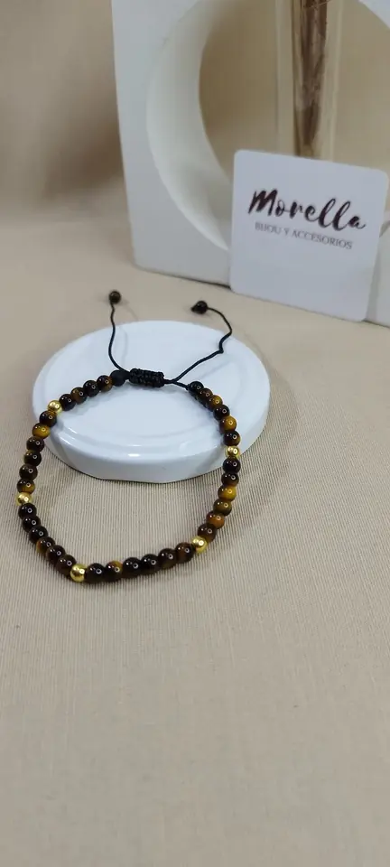 Pulsera 4 mm ojo de tigre