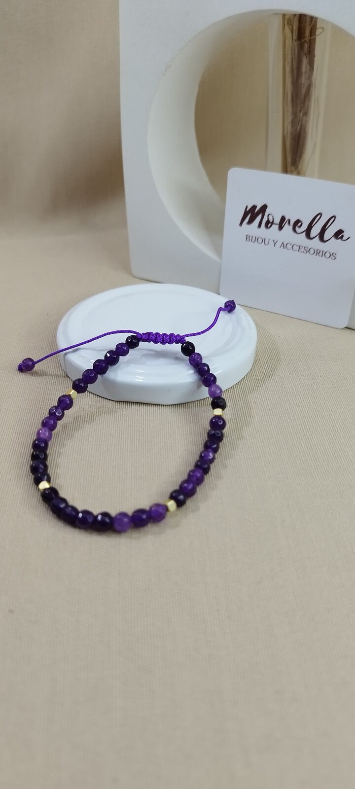 Pulsera 3 mm amatista