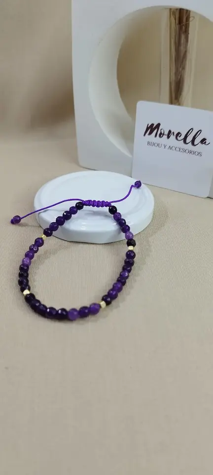 Pulsera 3 mm amatista