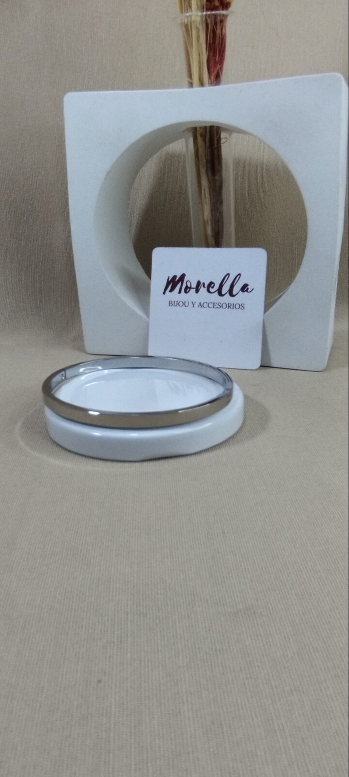 Esclava lisa (plateada)