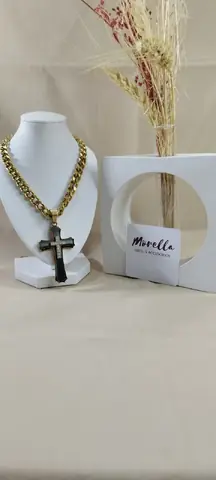 Cadena 60x7 y dije cruz