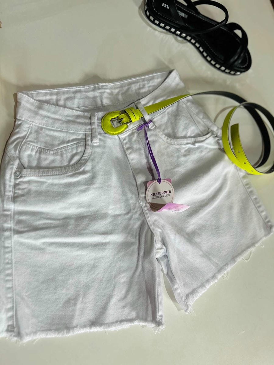 Short jean blanco