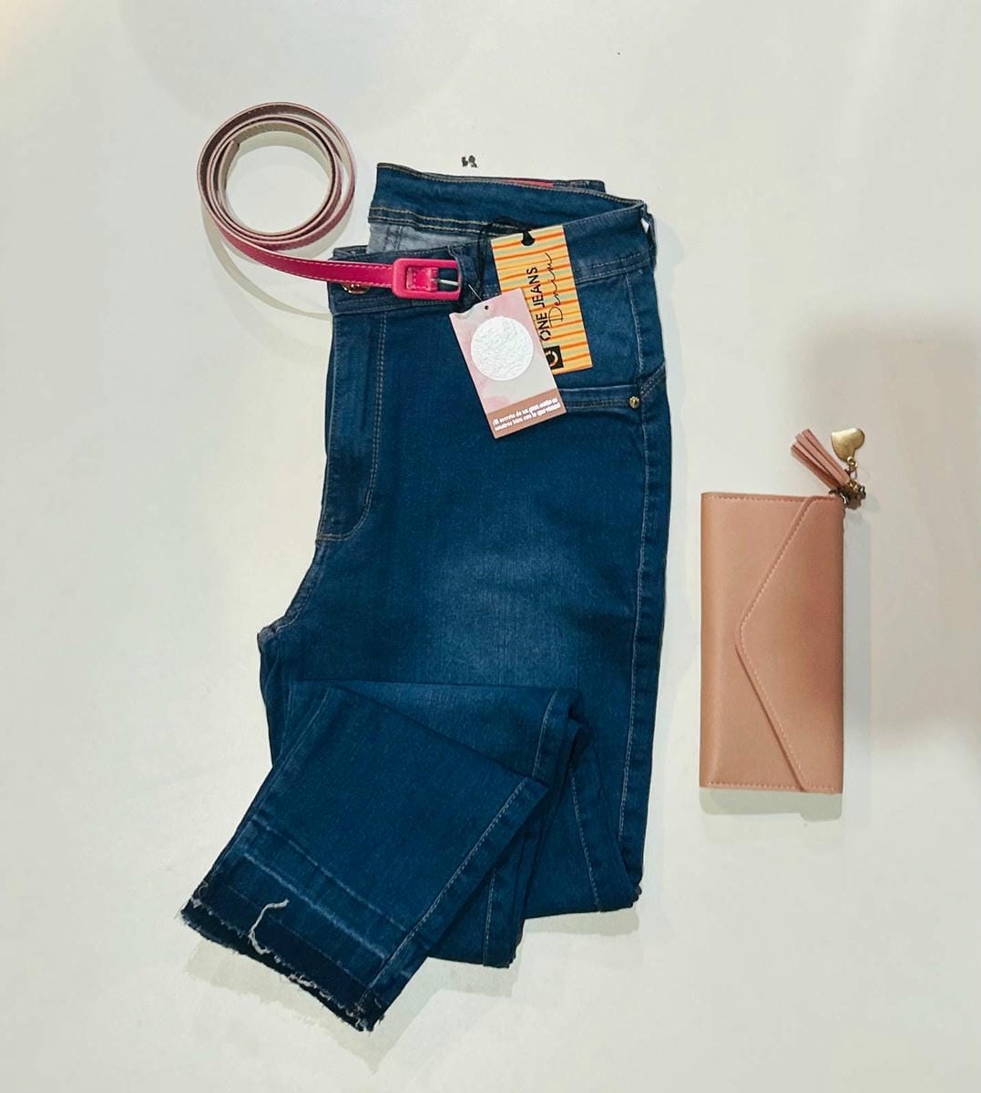 Jeans chupin cigarrete alta