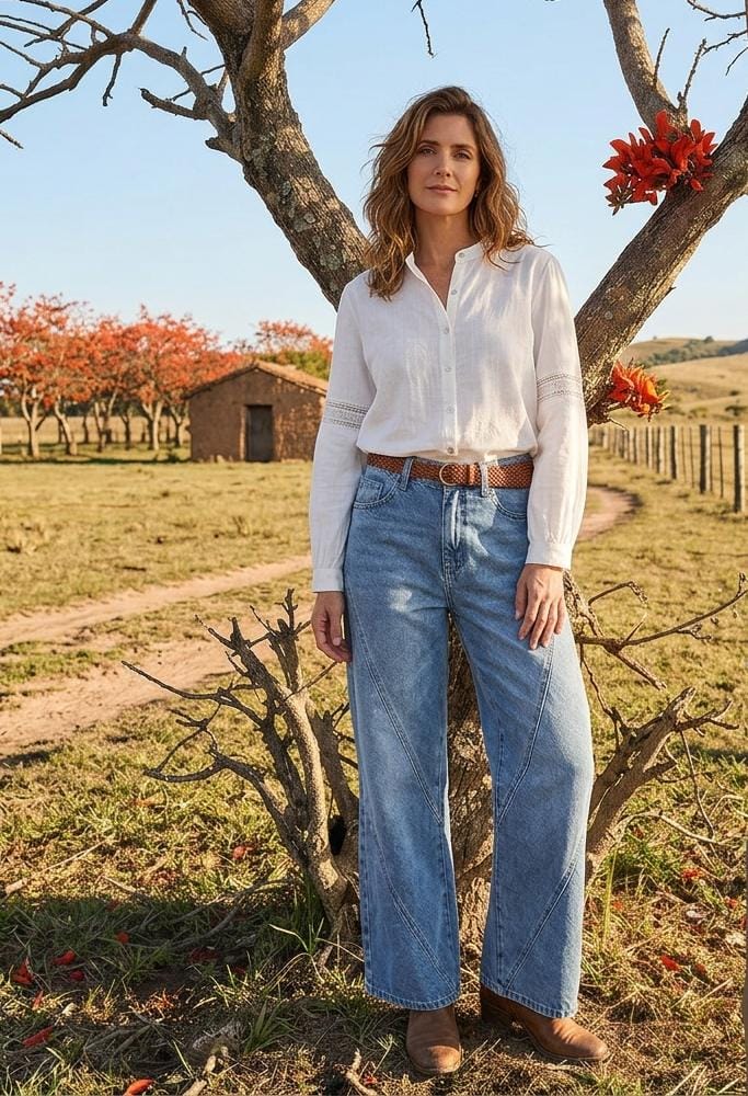 NO 871 Jeans Costuras Maria Carissima