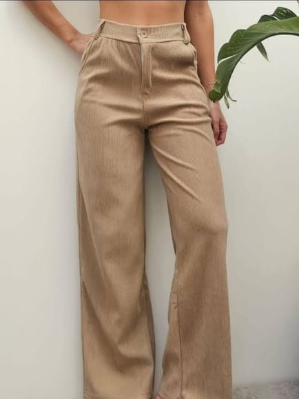Pantalón Wide leg en pana