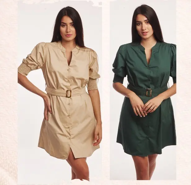 NO 972 Vesstido Camisero