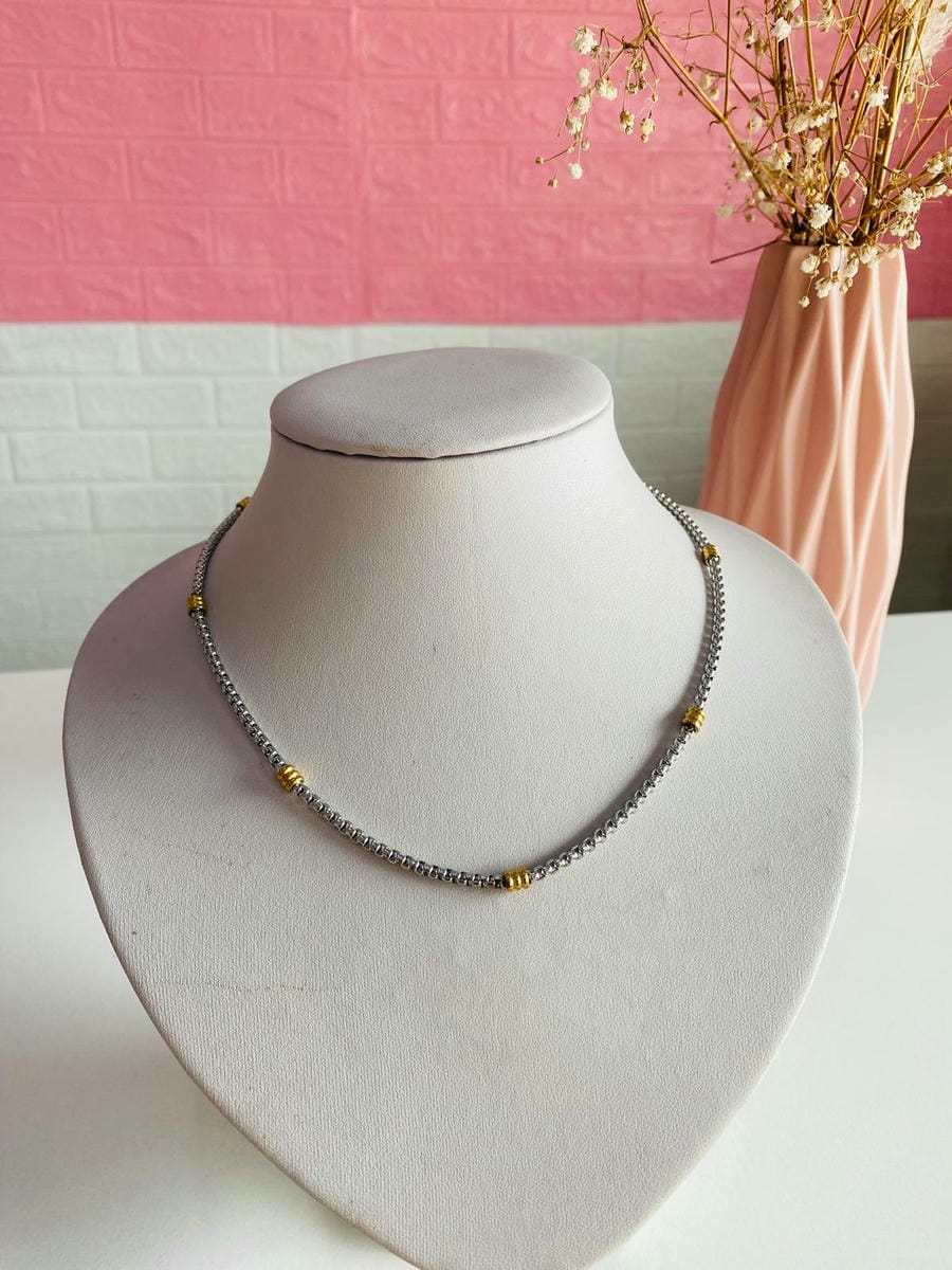 Cadena combinada con dorado