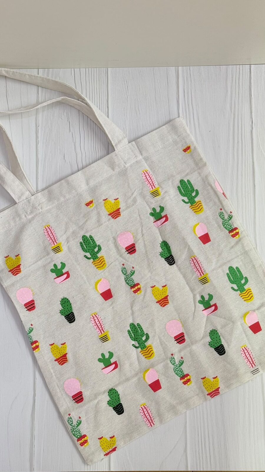 Bolso lienzo cactus