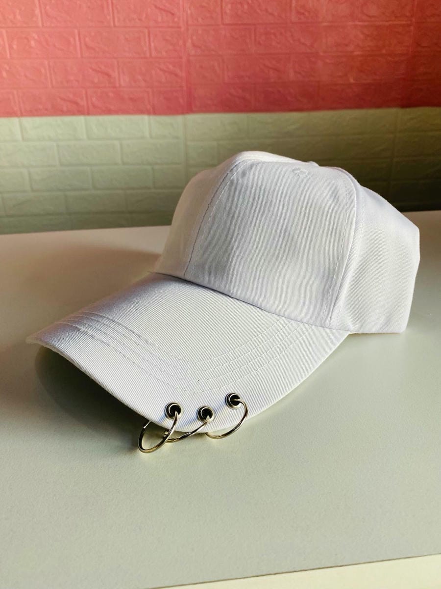 Gorro blanco con aro