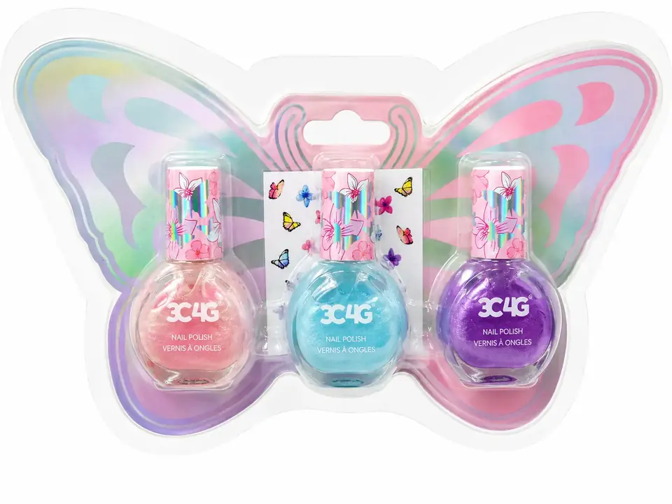 Esmalte De Uñas Trio Mariposa- Maquillaje Make It Real -