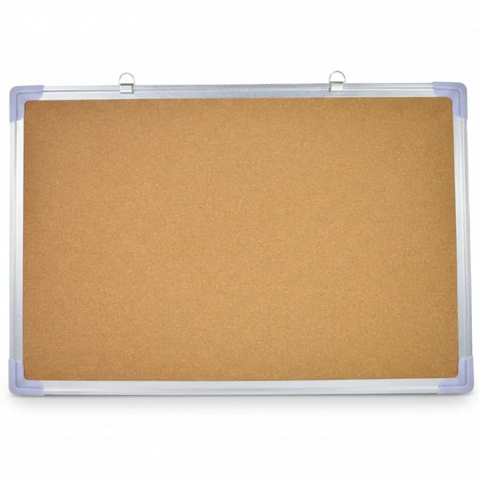 PIZARRA DE CORCHO CON MARCO DE ALUMINIO 60X40CM