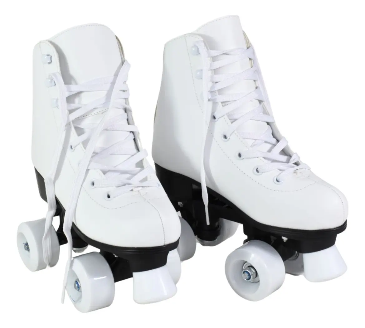 Patines Artísticos Ruedas Siliconadas Color Blanco