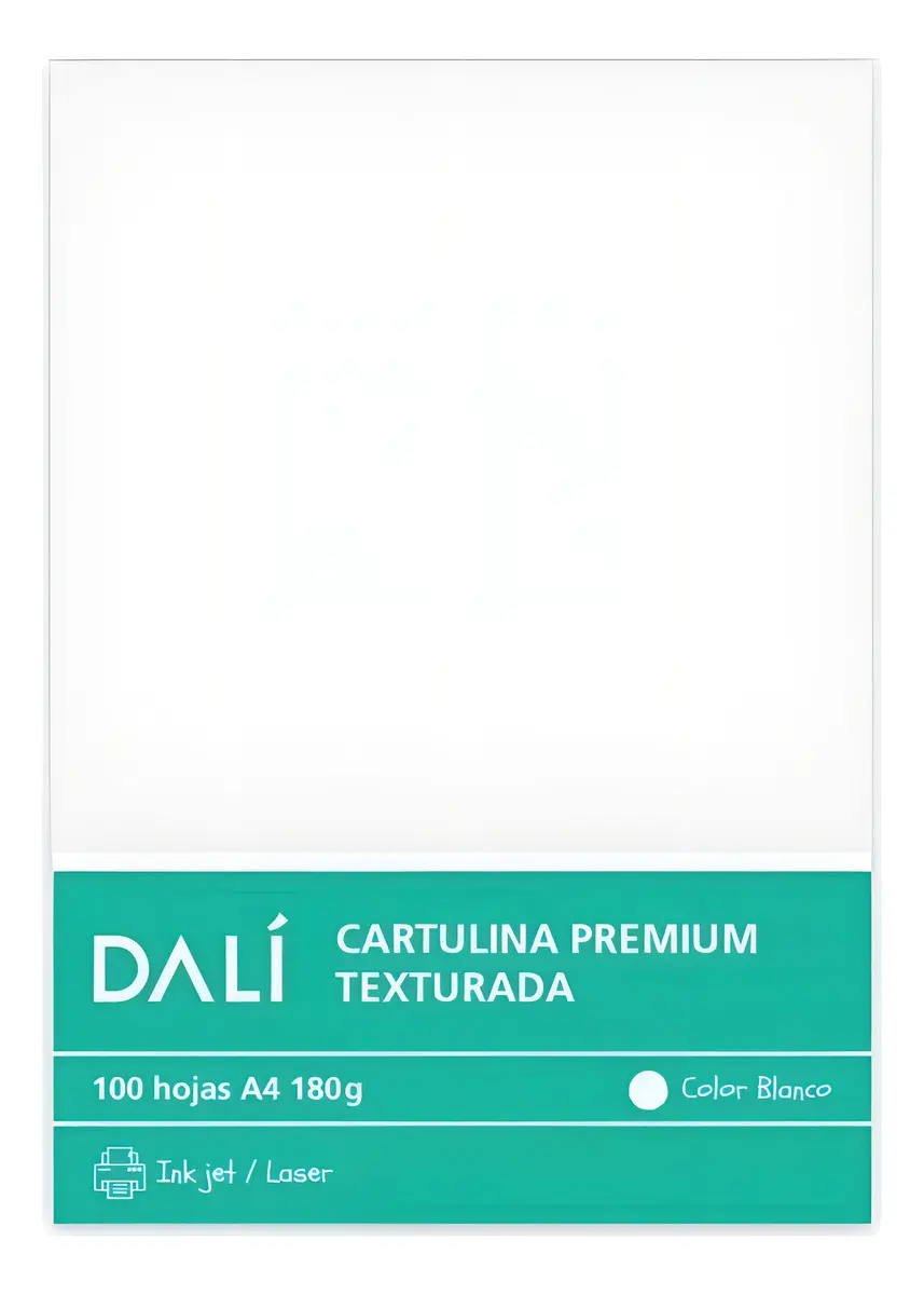 Cartulina Texturada Blanca A4 x100 DALI