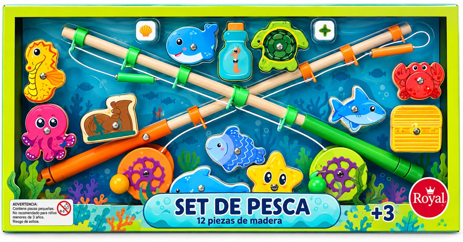 Juego De Pesca Madera Royal