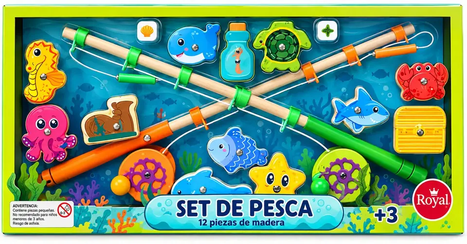 Juego De Pesca Madera Royal