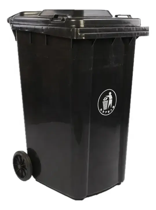 Tacho De Basura Residuos Contenedor 120l Ruedas Tapa Grande