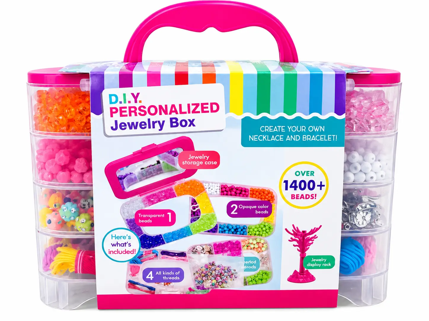 Set Diy De Creación De Joyas Con Más De 1600 Cuentas