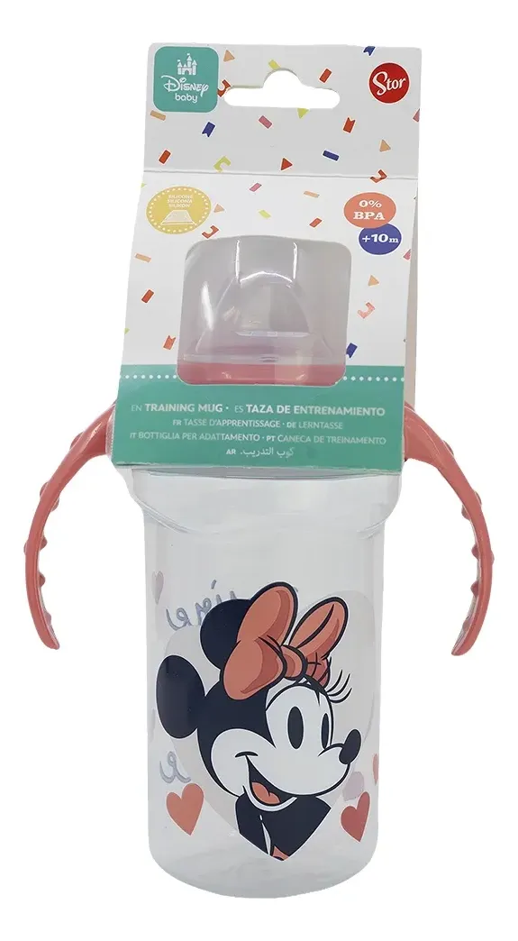 Vaso Entrenamiento Bebé Minnie Mouse Disney Stor Sin Bpa 360ml