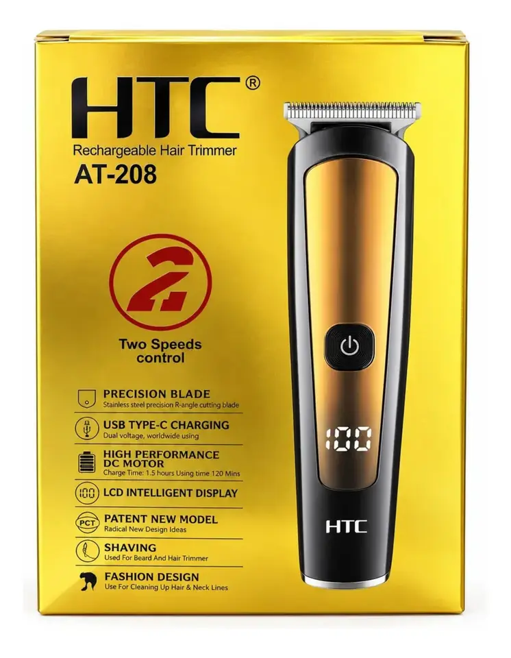 Máquina Trimmer De Cortar Pelo Htc At-208