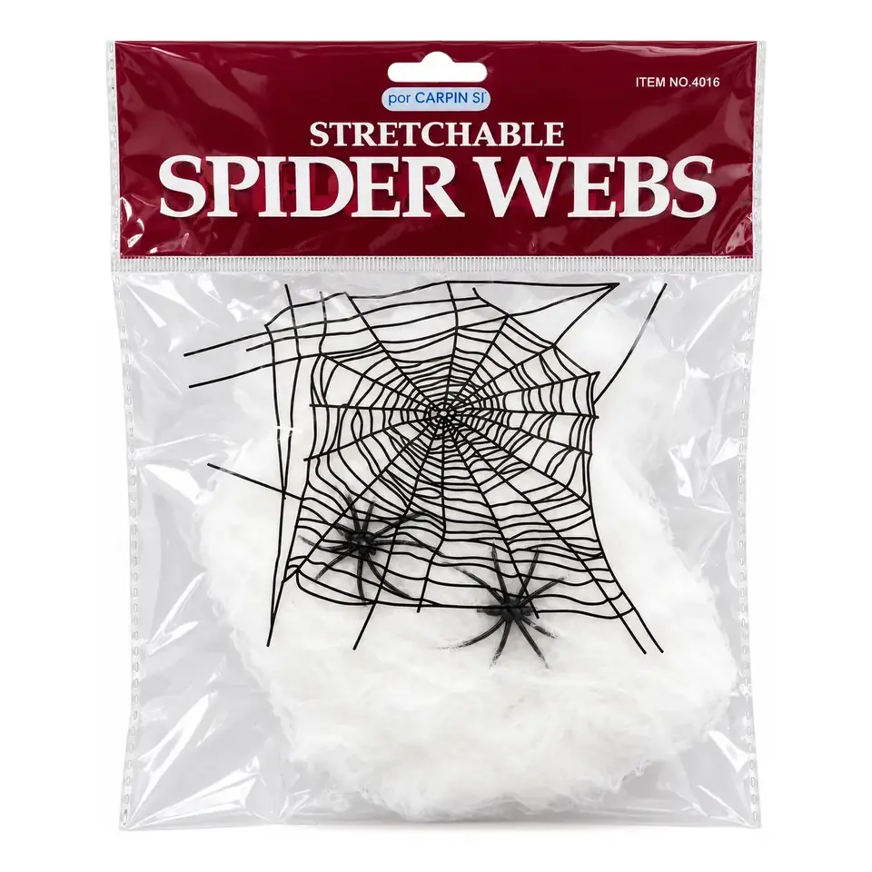 Decoración Telaraña Blanca Para Halloween