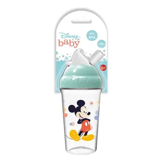 Vaso Con Sorbito Mickey Mouse De 295ml Libre De Bps