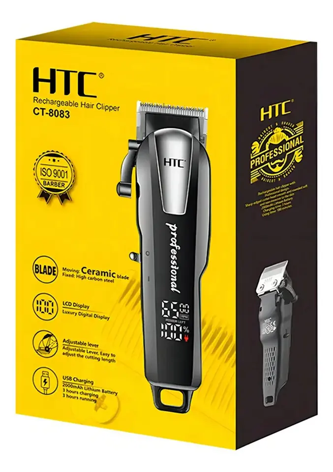 Cortapelo Inalámbrica HTC CT-8083 Negro