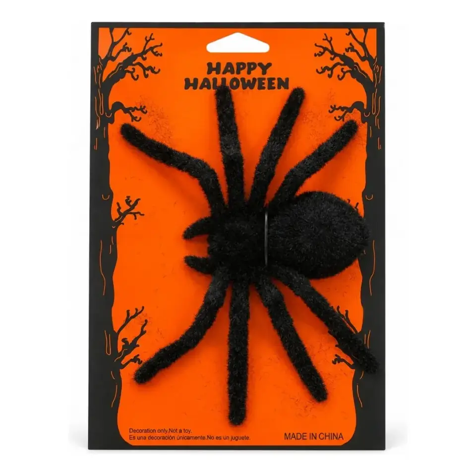 Araña De Juguete Halloween 10x20cm