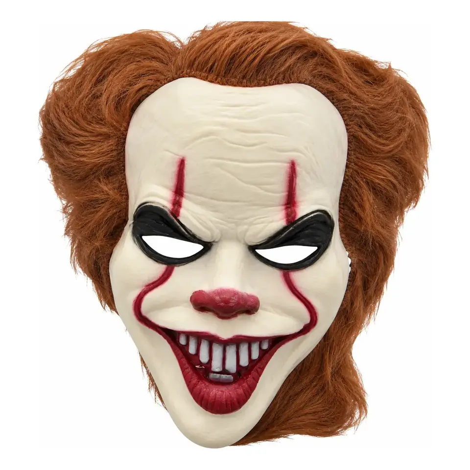 Máscara De Payaso De Halloween 30x22cm
