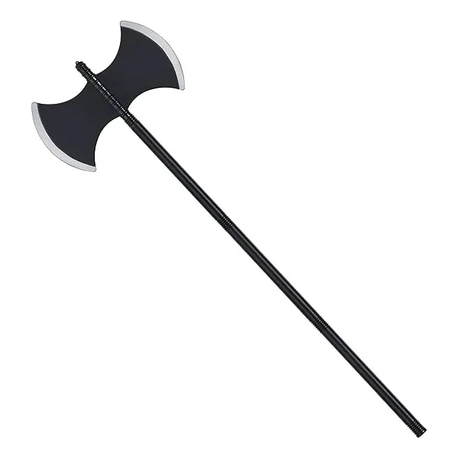 Accesorio Disfraz Halloween Tridente Guadaña Hacha Negro