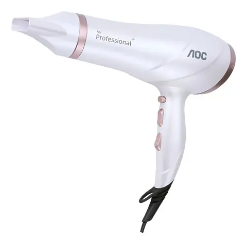 Aoc Secador De Cabello 2200w Con Ajustes De Velocidad Blanco