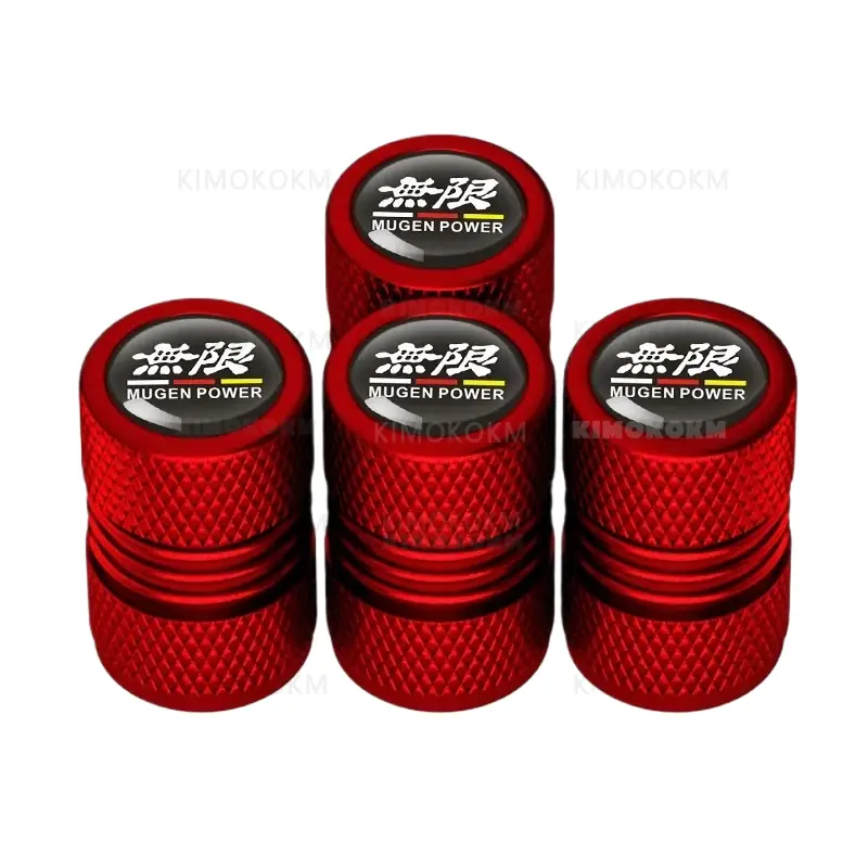 Juego Tapas de Válvula de Rueda Honda Mugen Power