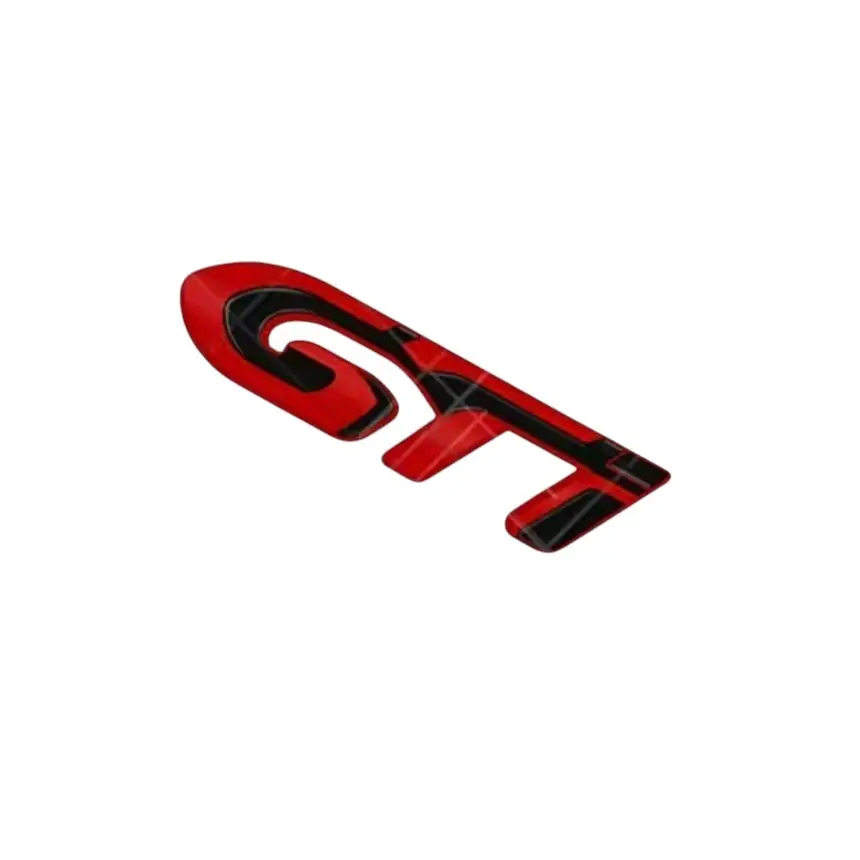 Emblema GTI Para Peugeot Rojo / Negro