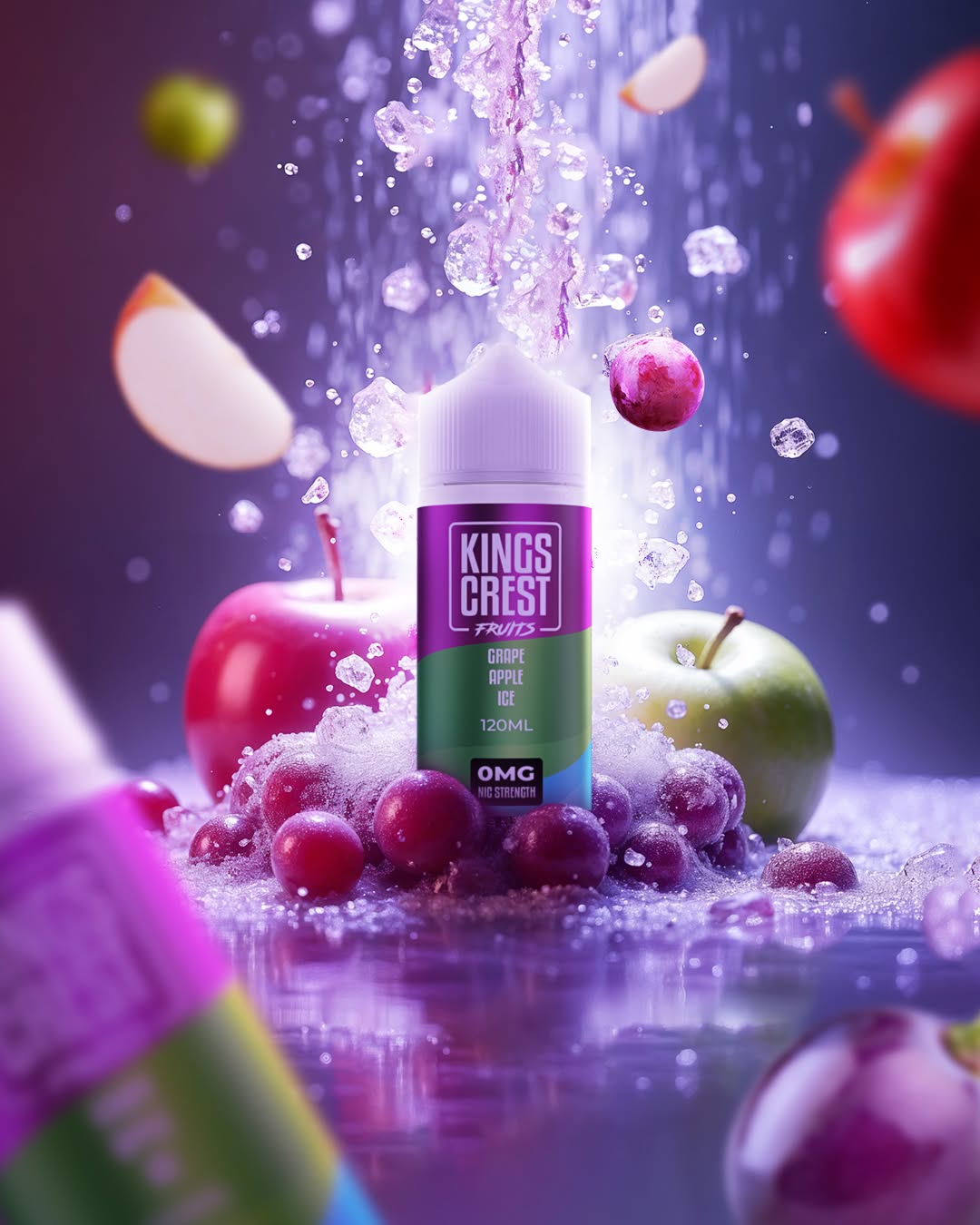 KINGS CREST FRUITS GRAPE APPLE ICE 3MG