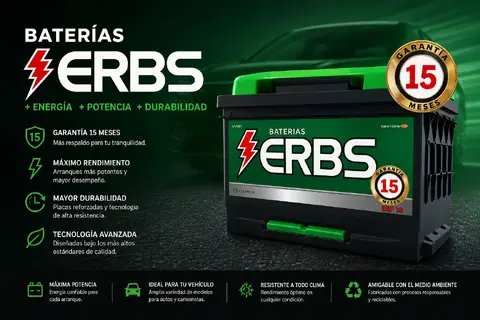 Batería ERBS 180Ah borne izquierdo