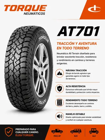 Cubierta Torque 265/70R17 AT701