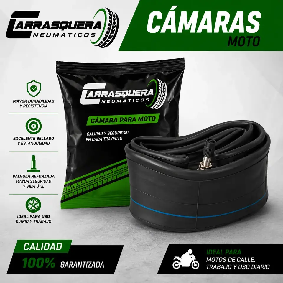 Cámara Moto 225/250-17 Carrasquera
