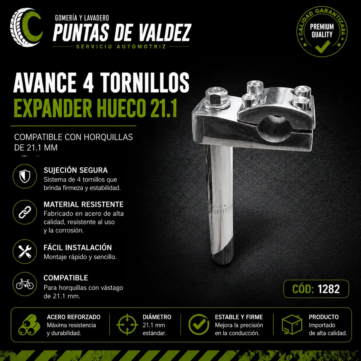 Avance 4 tornillos expander hueco 21.1