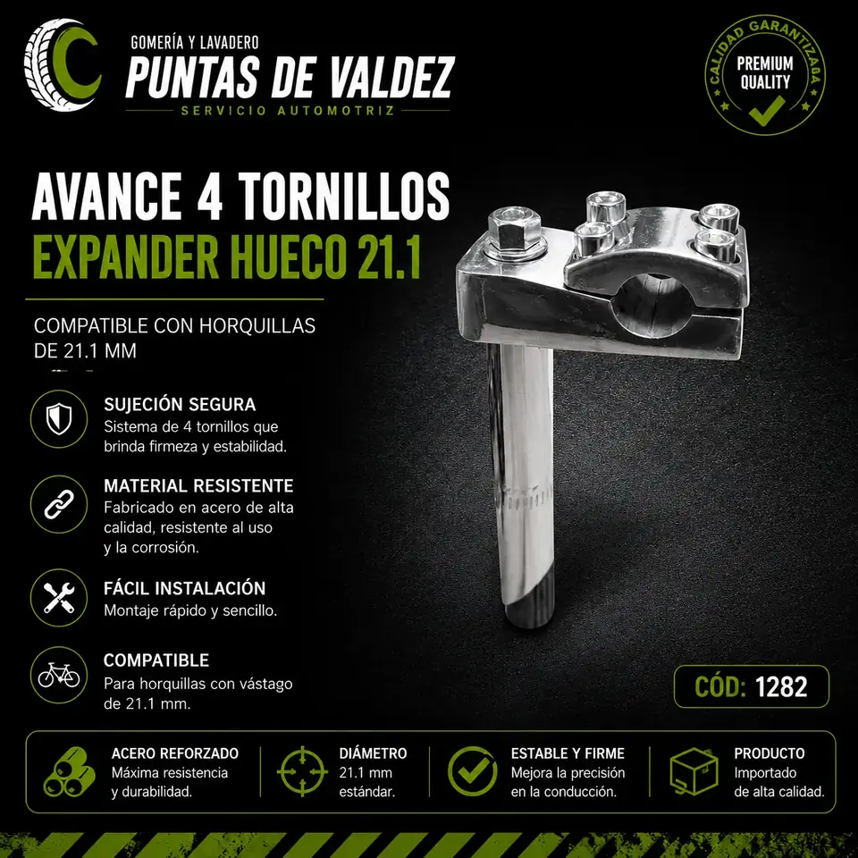 Avance 4 tornillos expander hueco 21.1