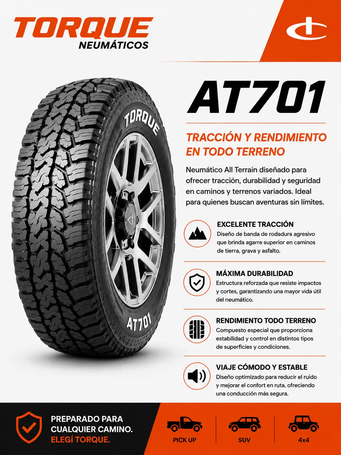 Cubierta Torque 215/75R15
