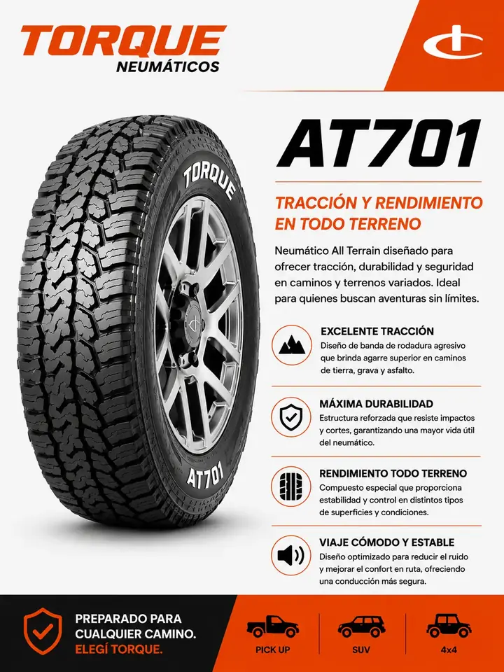 Cubierta Torque 215/75R15