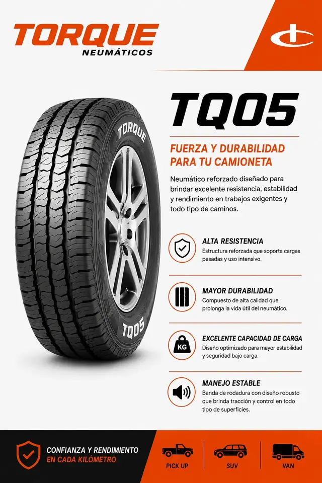 Cubierta Torque 215/65R16 TQ